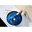 ANZZI Thalu 16.5'' Sapphire Wisp Tempered Glass Circular Bathroom Sink