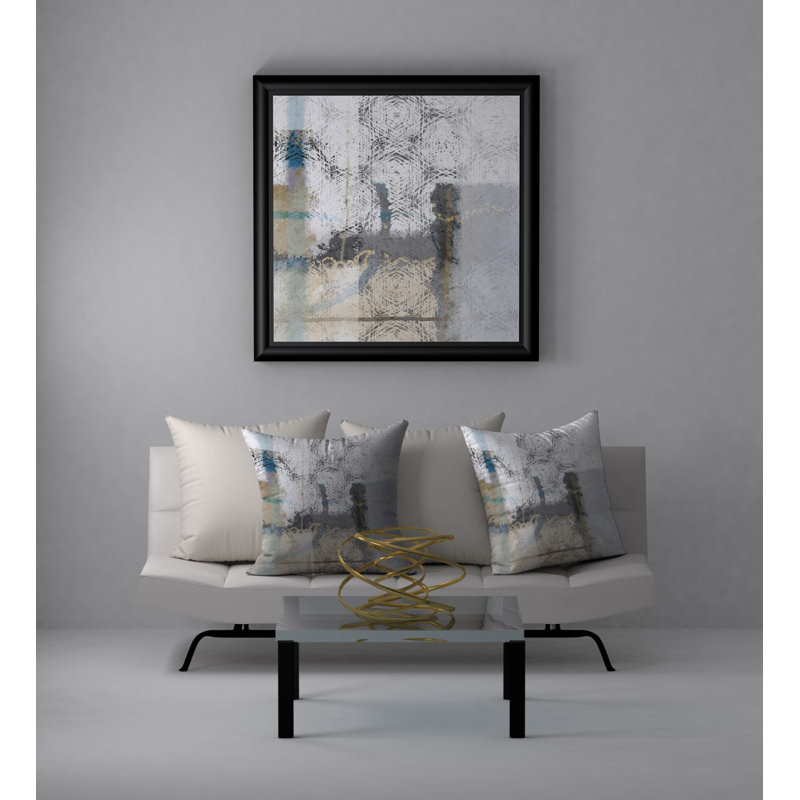 Geometric Reversible Throw Pillow, 24" x 24"