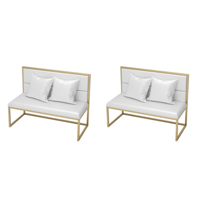 Faux Leather Upholstered Bench