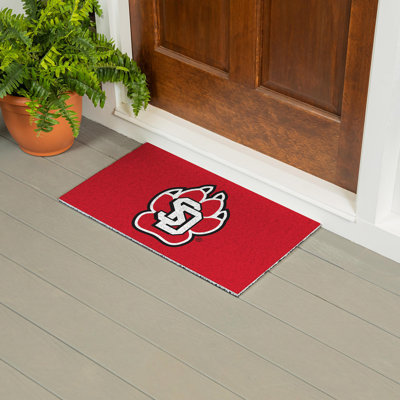 Tapis polychrome en PVC, 16 po x 28 po, Université du Dakota du Sud