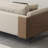 Wabi-Sabi Style Washable Linen Wood Sofa