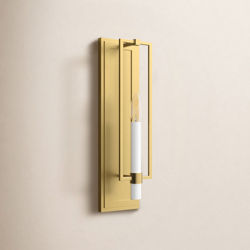 Annabel Steel Candle Wall Light