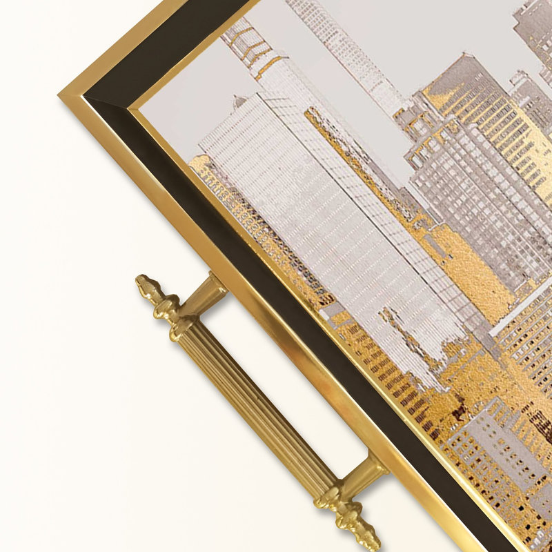 Élégant plateau en verre de 19,7 po x 11,4 po x 1,4 po | Fabrication 100% verre durable | Facile à nettoyer avec un chiffon humide | Idéal pour le service, la présentation décorative et l'organisation | Ajout élégant à la décoration intérieure