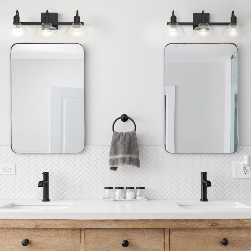 Éclairage pour meuble-lavabo à 3 lumières de 9,13 po Housley