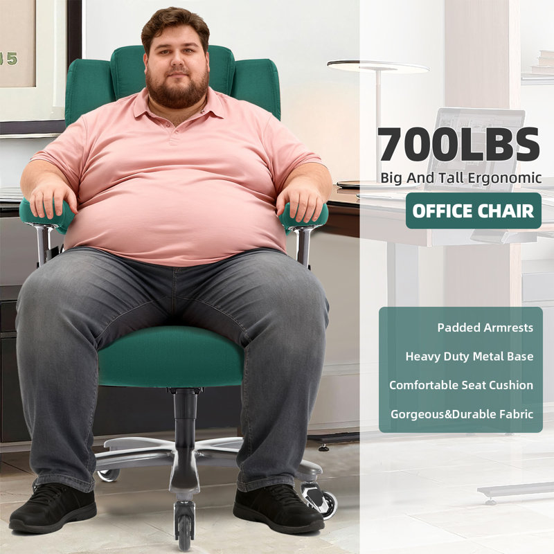 Fauteuil de bureau ergonomique Wayfair Nagib, Vert