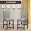 Upholstered Bar Stool with Solid Wood Frame