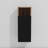 Elegant Black & Walnut Floating Bathroom Side Cabinet