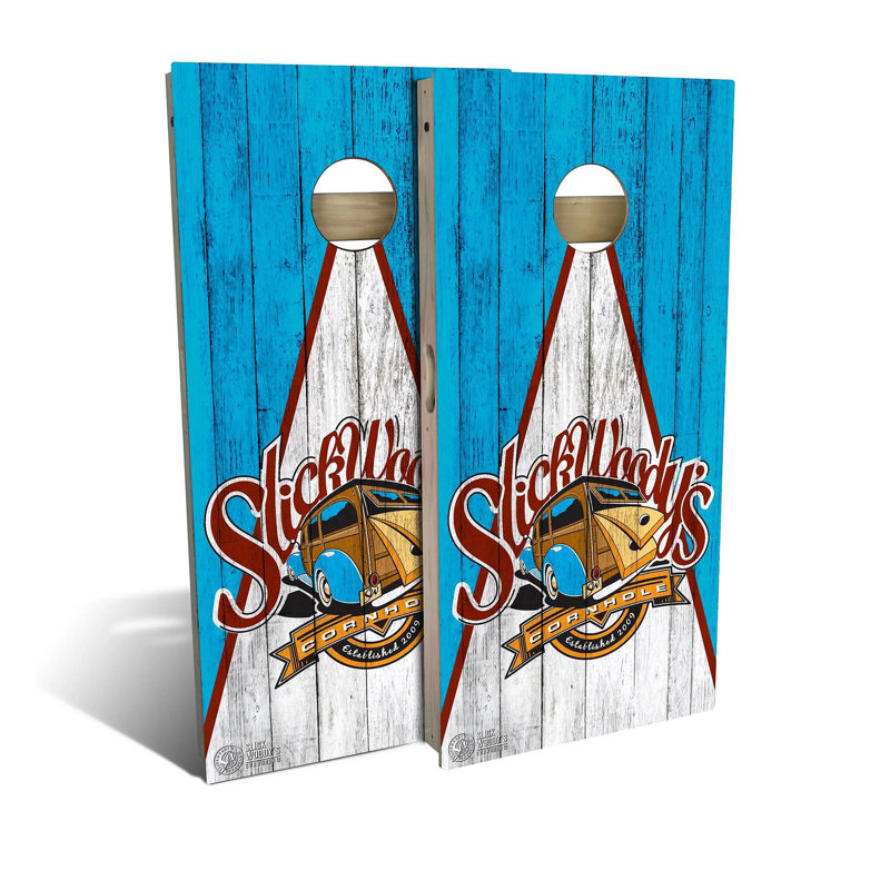 2' X 4' Triangle Heritage Cornhole Board Set With Carry Case