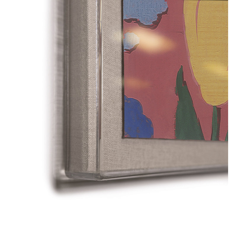 Tulips 1 Print by Paule Marrot, Acrylic Box, 56" H x 44" W x 1.25" D