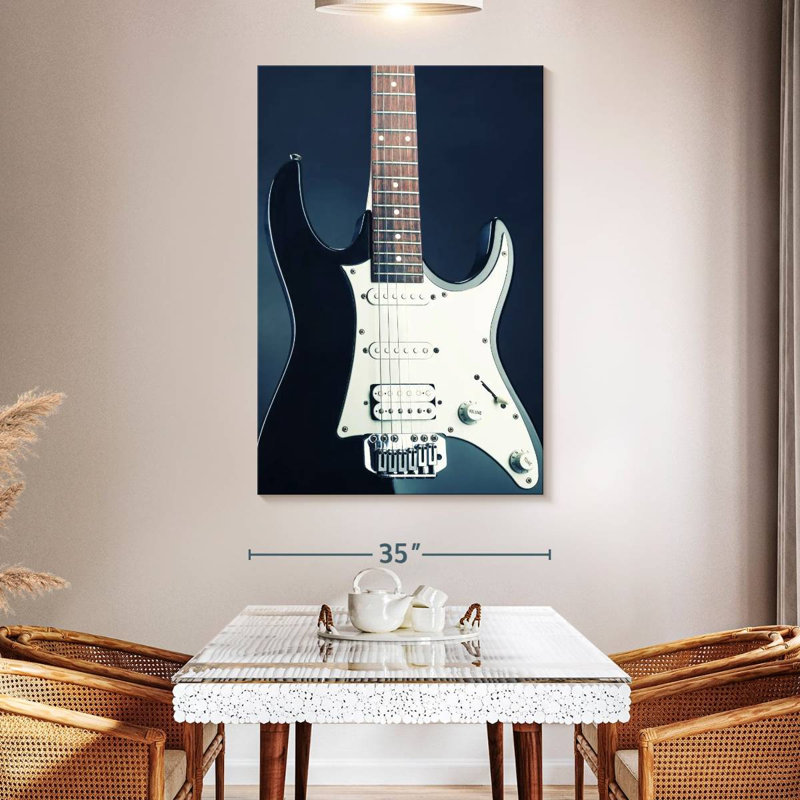 Guitare moderne Abarca BW, H 51 po x l 34 po