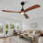 New Model Wood Ceiling Fan With 3 Solid Wood Blades Remote Control Reversible DC Motor For Living Room-972059775-972059764