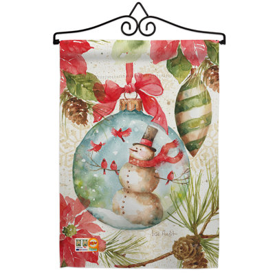 Double Sided 18.5'' H x 13'' W Polyester Christmas Flag Set