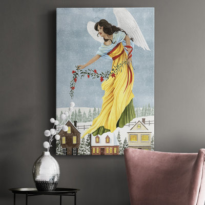 Ange de Noël I - peinture sur toile tendue