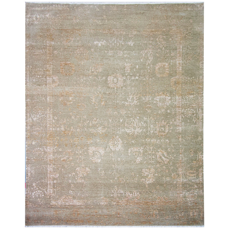 Oriental Area Rug in Gold, Rectangle 8' x 10'