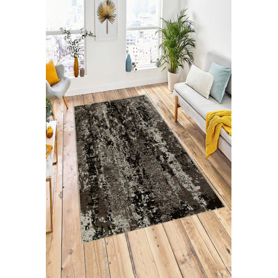 Luxurious Polyester Carpet, 31.5 x 47.2 inches | 100% Antibacterial, Eco-Friendly | Non-Slip PVC Dot Underside | Machine Washable at 30-40°F | Digital Printing | Elegant Brown Design for Home & Office Décor