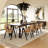 Meridian Solid Wood Dining Table-1056243018-1056243019