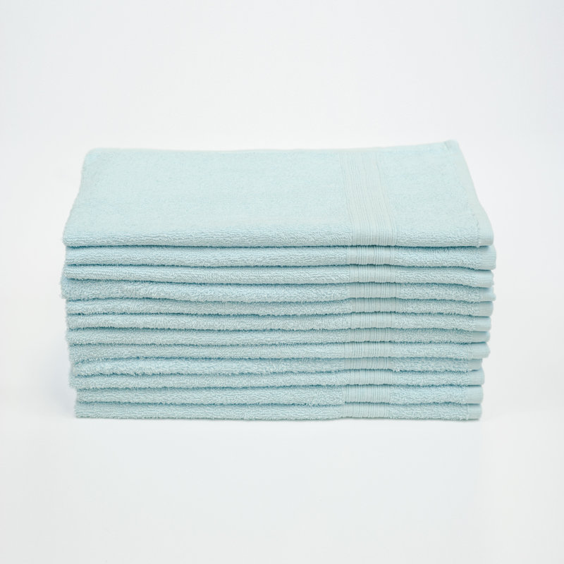 Débarbouillette 100% coton Amoakuh, Verre turquoise