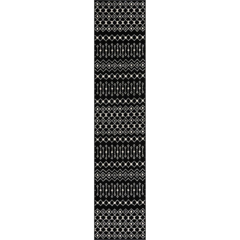Geometric Indoor Rug, Runner 2'7" x 12'