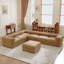 Canapé modulaire moderne 6 pièces avec rangement en chenille douce de style contemporain Cylindrica pour le salon-1976468008-1976468011