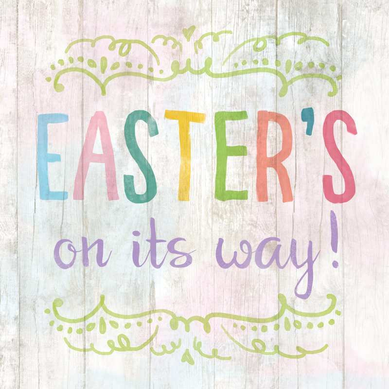 Easter Pastels - Wrapped Canvas Print, 30cm H x 30cm W x 3.8cm D