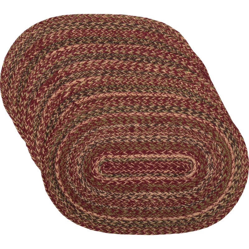 Patrick Jute Geometric Oval Placemat