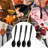 4 Pieces Small Silicone Cooking Spoons-130418140