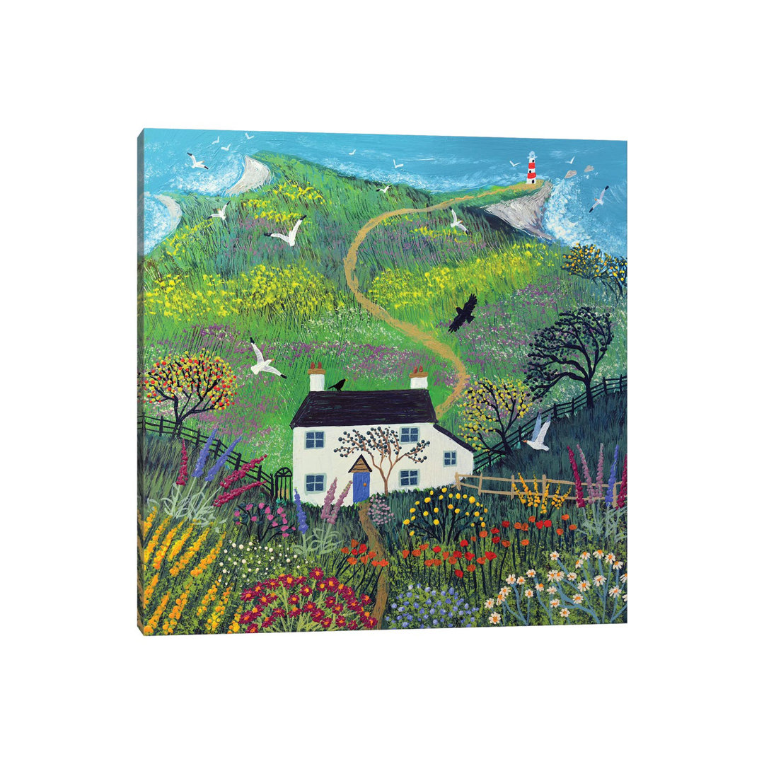 The Path To The Lighthouse by Jo Grundy - Painting on Canvas