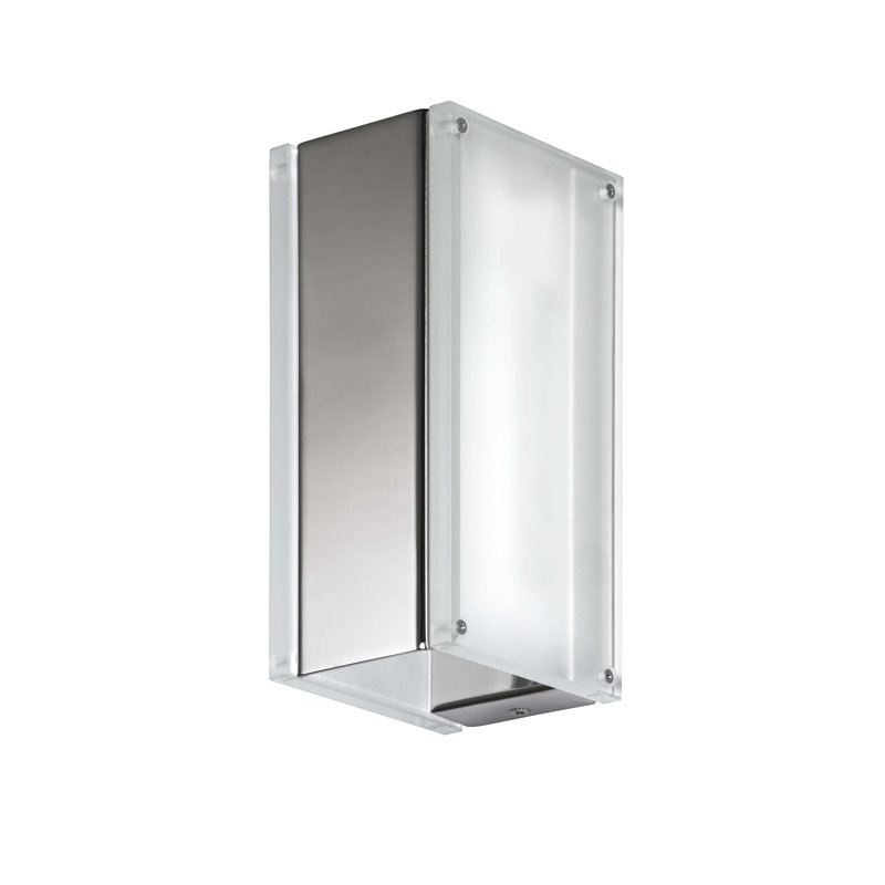 wall lamp 8x20 cm - 1 light, Nickel