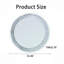 Miroir rond en cristal 33,46 "(85Cm)