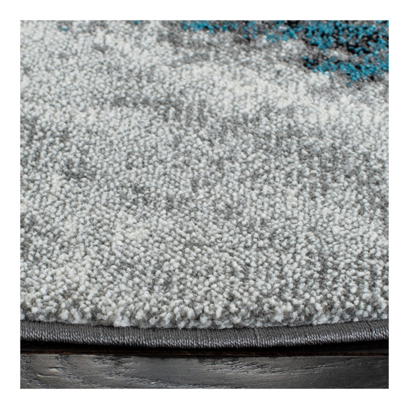 Donnovan Performance Abstract Rug, Round 6'7"