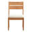 Carenen Solid Teak Dining Chair with Cushions (Set of 2)