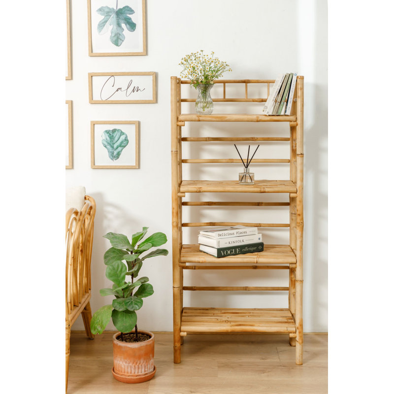 Bibliothèque en bois de bambou Caronda