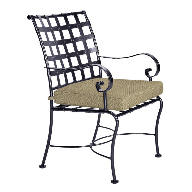 Classico Outdoor Dining Armchair, Graphite, Flagship Stone Sunbrella®