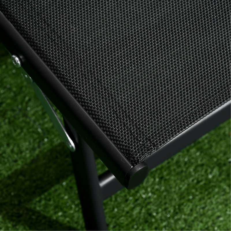 Comfy Patio Chairs, Low Seating Design, For Relaxing Outdoor Moments Beachside Lounge 2 Piece , With Wheels, Black Fabric