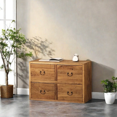 Four-Drawer Console Cabinet