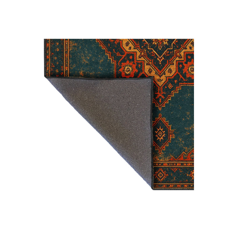 Tapis blanc tissé à motif lavable Mosso, 2' x 2'11"