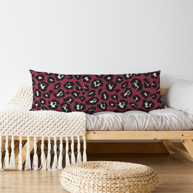 Polyester Medium Pillow, Polyester, Red/White
