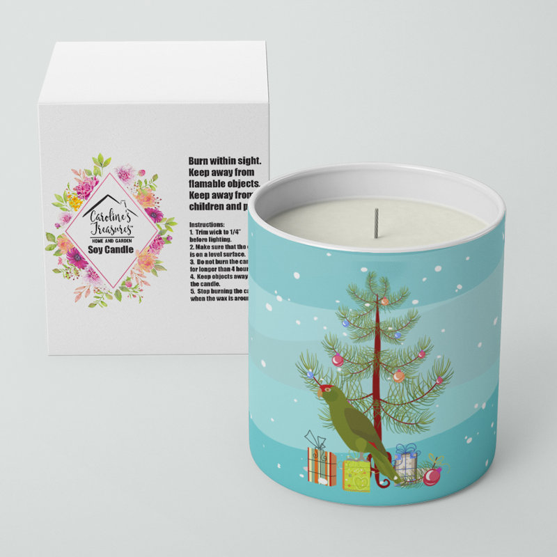 Bougie décorative de soja Amazon 10 oz Merry Christmas
