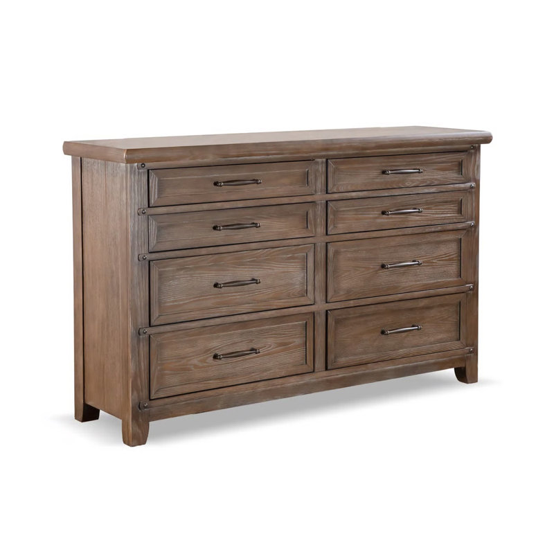63.6" W Transitional Dresser, Brown