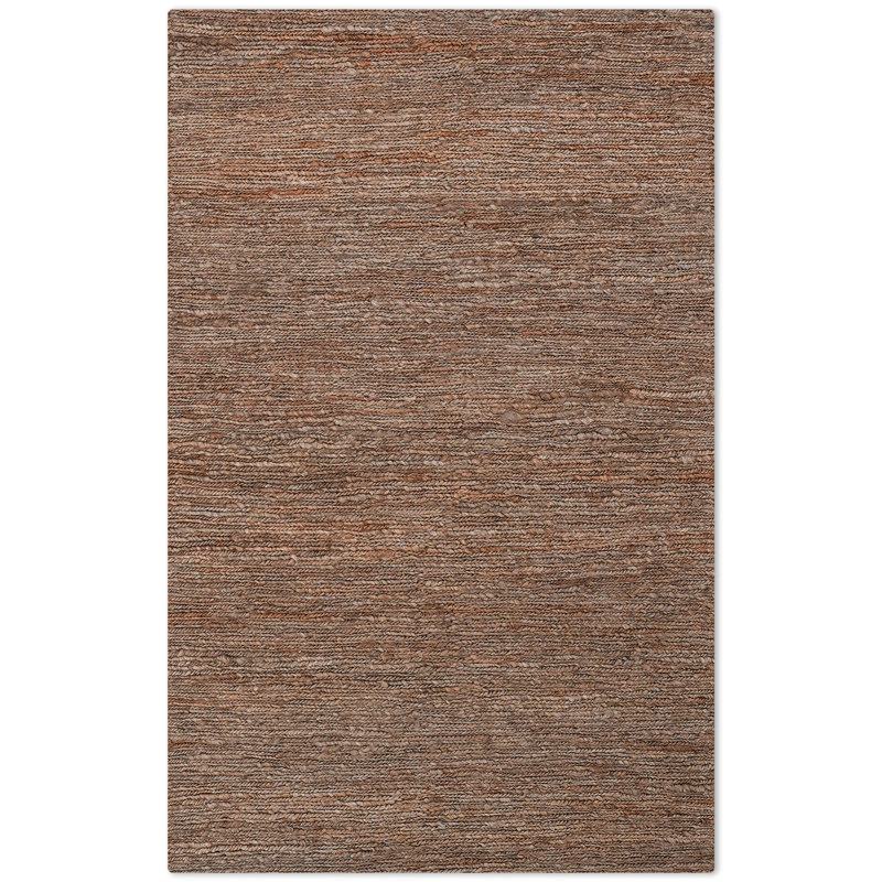 Heller Hand Knotted Sumak Jute Eco-Friendly Solid Area Rugs - Rectangle, Light Brown Color, Solid Pattern, High Pile, Natural Fiber, Outdoor Indoor
