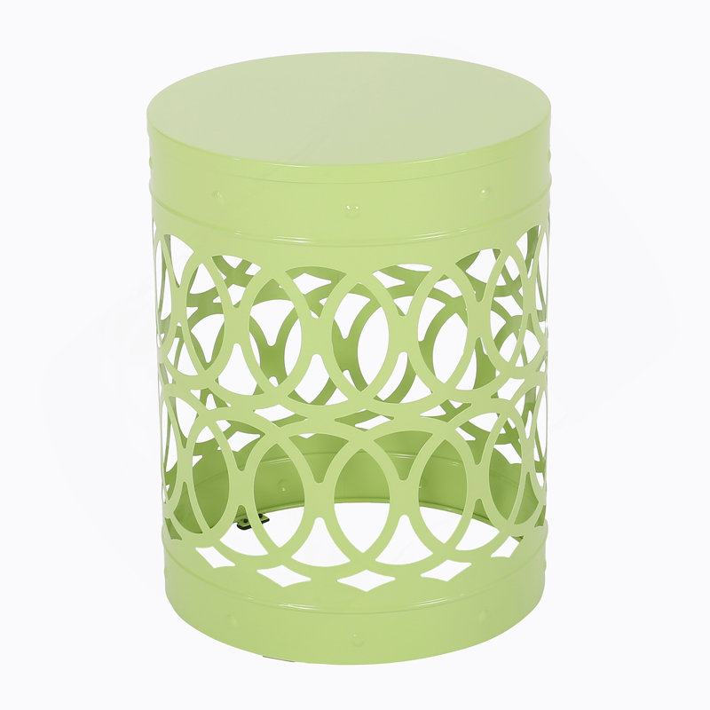 Metal End Table -Large, Green