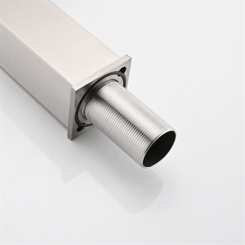 Bathroom Faucet Single Hole, Single Handle Stainless Steel Faucet For Bathroom Sink With Deckplate And Drain Assembly