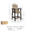 Tabouret de bar 30 po Chrisann-1710503968-1710503969
