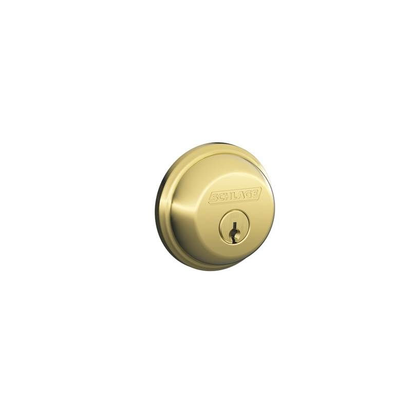 Single Cylinder Deadbolt, Keyed Alike, Yes, Bright Brass