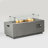 42" Rectangular Steel Propane Gas Fire Pit Table 2-Pieces, 50000 BTU