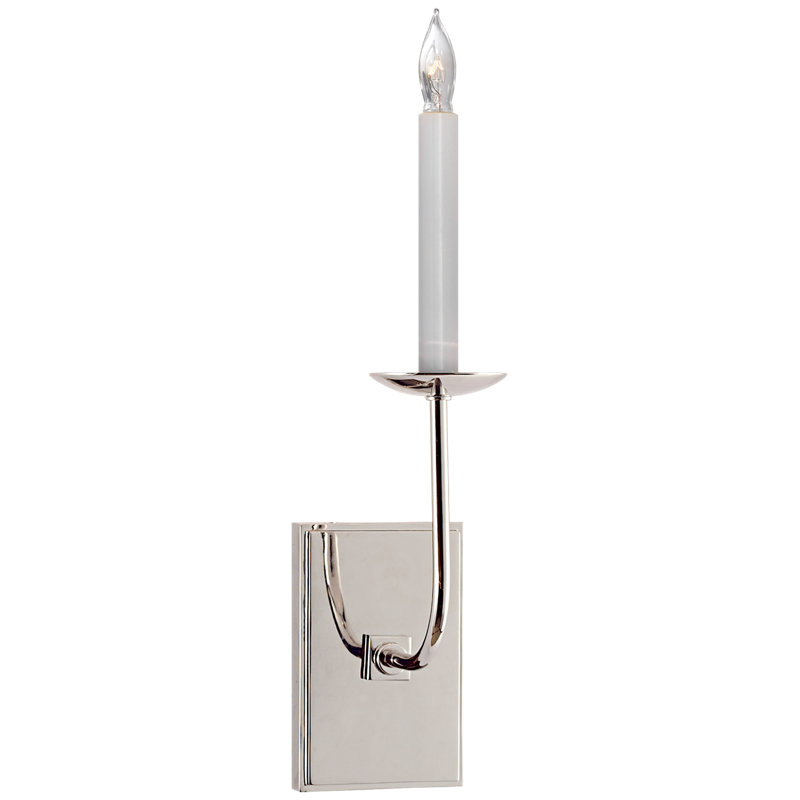 Chapman & Myers TT Single Sconce, Polished Nickel