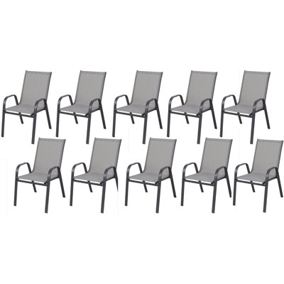 Bedrije Metal Outdoor Stacking Dining Armchair