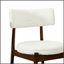 Chaises de salle à manger de style Mid-Century moderne avec dossier rembourré incurvé pour le confort et le style, parfait pour tout espace repas.-1072370020