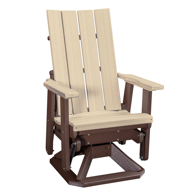 Fauteuil oscillant Brandon , Bois patiné / brun Tudor
