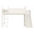 Full Loft Bed with Storage Shelves and Wardrobe, Solid Wood Loft Beds with Detachable Slide and Ladders, No Spring Box Needed, Beige-2023270913-2023270916